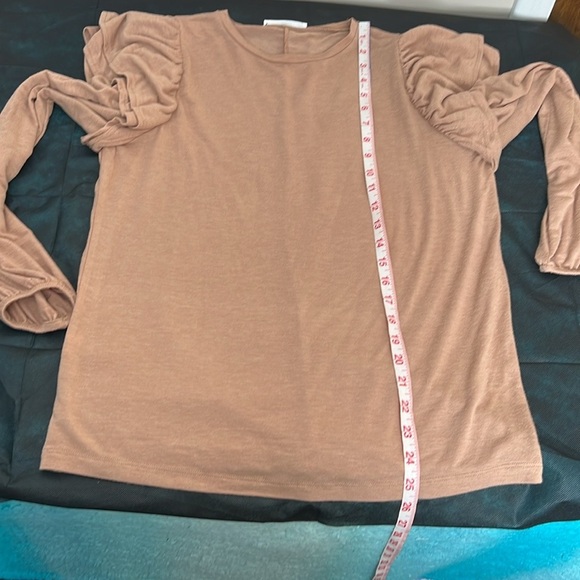 🔥Mango Women's Tan Long Sleeve Top🔥 - Picture 4 of 5